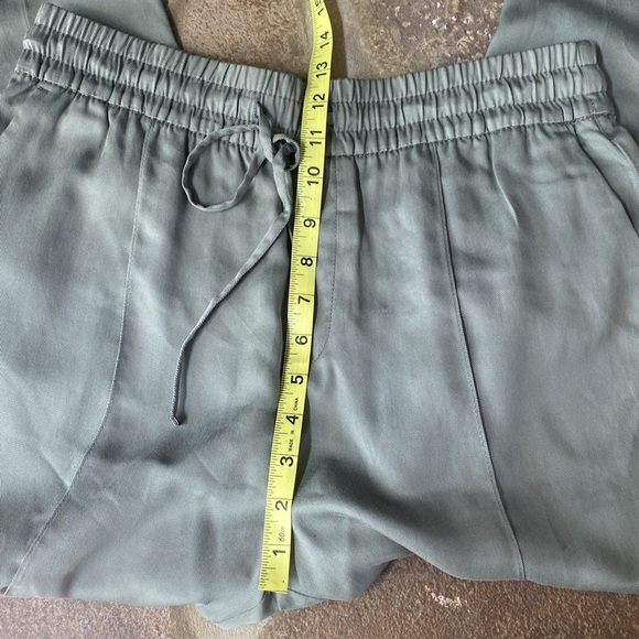 GAP size 8 Easy Pants lycocell olive army green drawstring tie waist elastic - Picture 6 of 7